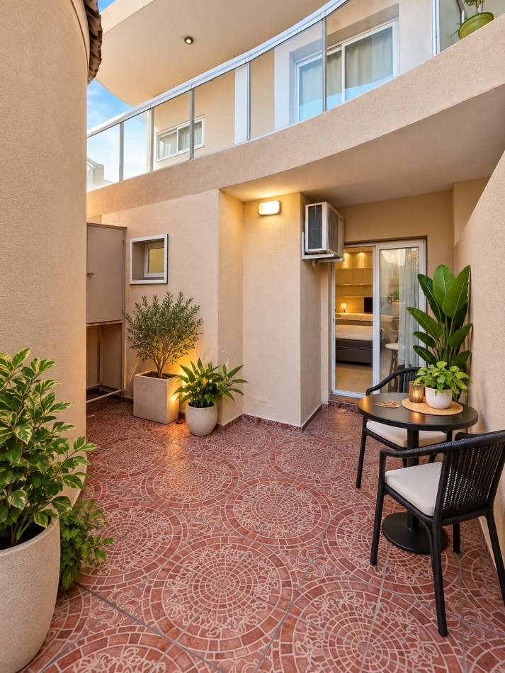MONOAMBIENTE EN PLENO CENTRO CON PATIO PROPIO. PISCINA Y QUINCHO EN TERRAZA