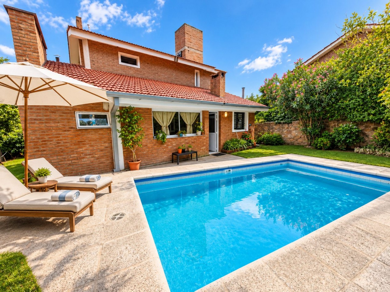 CASA DE CATEGORIA EN BARRIO JOSE MUÑOZ - TRES DORMITORIOS - PISCINA 