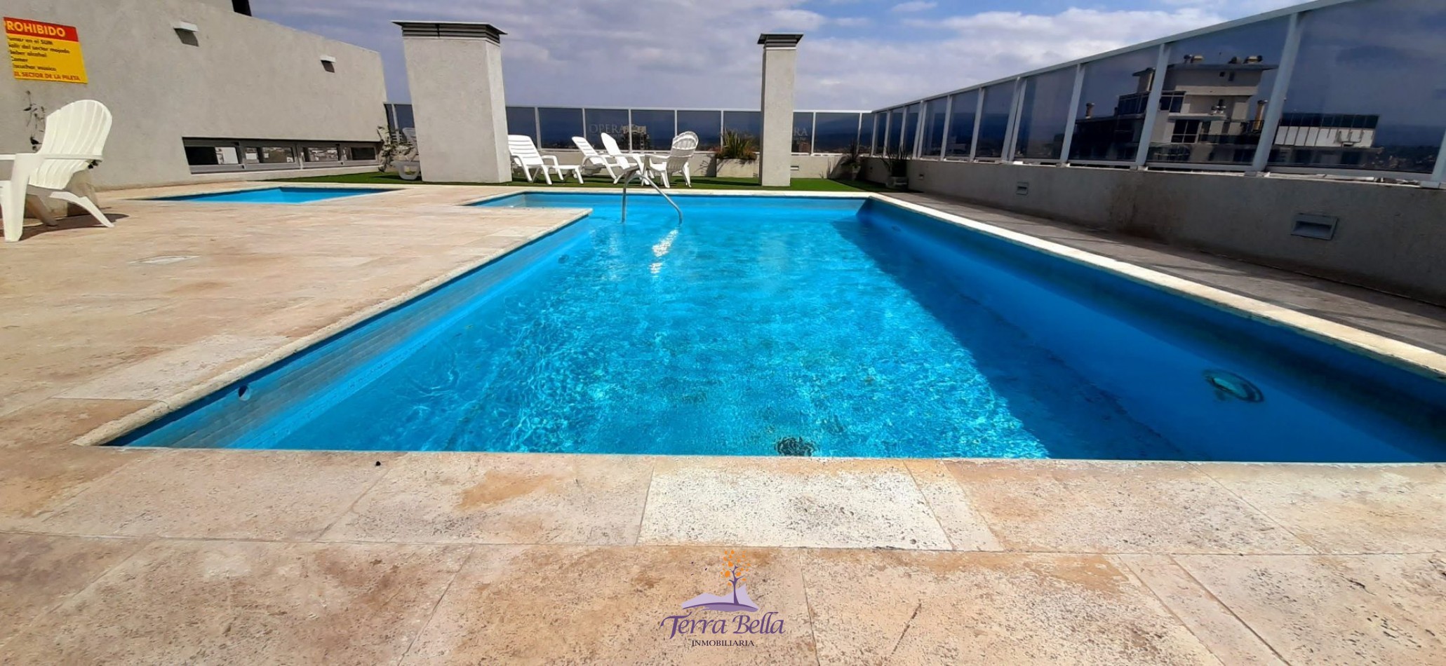 DEPARTAMENTO PARA 4 PERSONAS - CENTRICO-PILETA-TERRAZA-COCHERA-GIM-JUEGOS