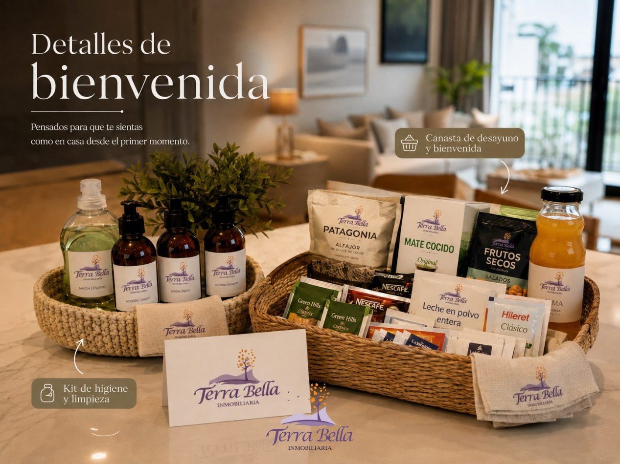 DEPARTAMENTO PARA 4 PERSONAS - CENTRICO-PILETA-TERRAZA-COCHERA-GIM-JUEGOS