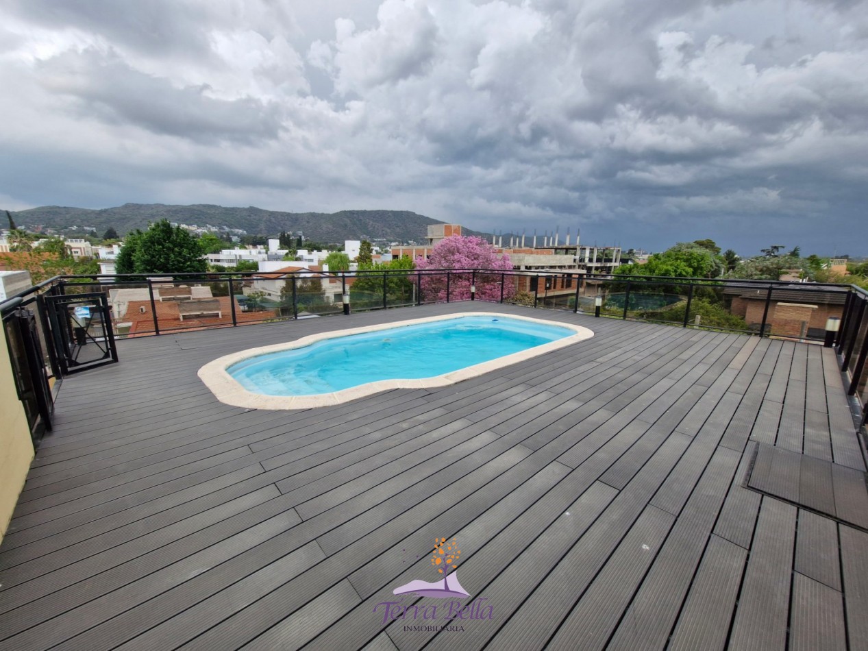 DEPARTAMENTO PARA 4 PERSONAS CON PILETA, QUINCHO, COCHERA, A METROS DEL LAGO