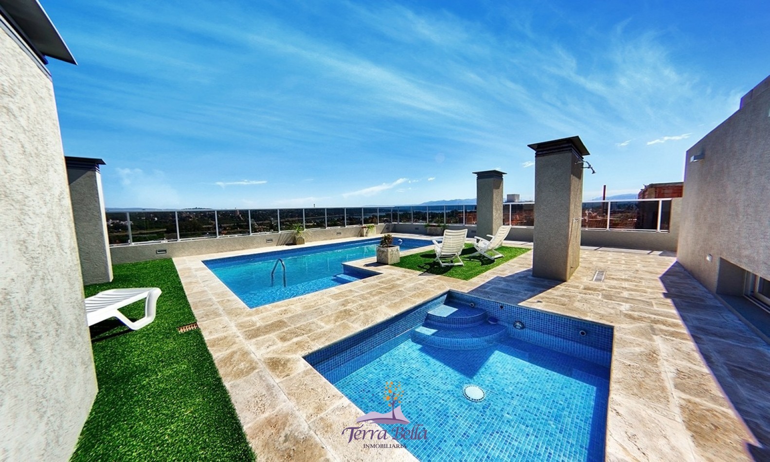 DEPARTAMENTO PARA 4 PERSONAS - CENTRICO-PILETA-TERRAZA-COCHERA-GIM